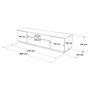 Hanah Home Conjunto de Muebles de Salón Fr17-Aw Pino Atlántico y Blanco